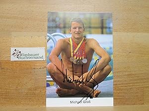 Original Autogramm Michael Groß Schwimmlegende /// Autogramm Autograph signiert signed signee