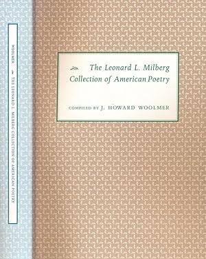 Bild des Verkufers fr The Leonard L. Milberg Collection of American Poetry zum Verkauf von Barter Books Ltd