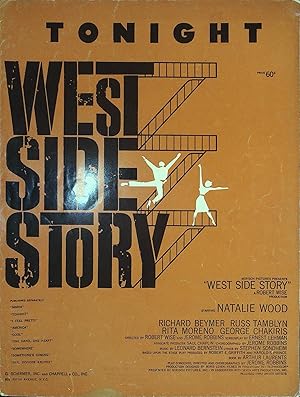 Seller image for West Side Story Sheet Music 1961 Natalie Wood for sale by AcornBooksNH