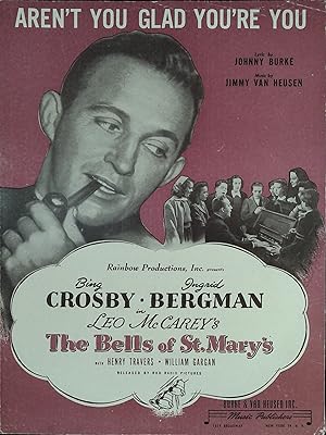 Seller image for The Bells of St. Mary's Sheet Music 1946 Bing Crosby, Ingrid Bergman for sale by AcornBooksNH