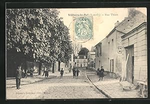 Carte postale Villiers-le-Bel, Rue Thiers