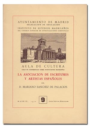 Seller image for La Asociacin de Escritores y Artistas Espaoles. for sale by Librera Berceo (Libros Antiguos)