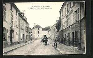 Carte postale Vigny, La Poste a la Grande-Rue