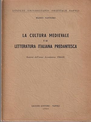 Bild des Verkufers fr La cultura medievale e la letteratura italiana predantesca zum Verkauf von Librodifaccia