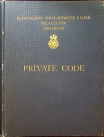 Seller image for Koninklijke Hollandsche Lloyd Private Code for sale by nautiek