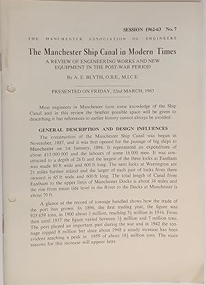 The Manchester Ship Canal in Modern Times - A Review of Engineering Works and New Equipment in th...