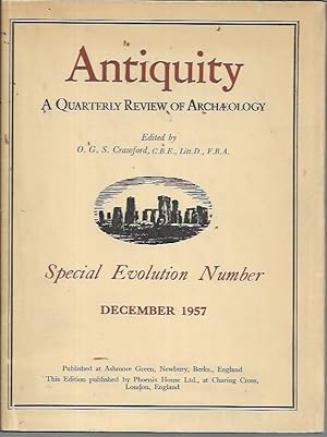 Imagen del vendedor de Antiquity: A Quarterly Review of Archaeology Vol XXI [31] No. 124 (December 1957) Special Evolution Number a la venta por Bookfeathers, LLC