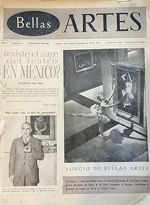 BELLAS ARTES. AÑO 1, NO. 1; Arte Mexicano en el Japón. Organo del Instituto Nacional de Bellas Artes