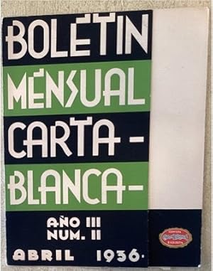 ARTE EN MÉXICO: MAESTRO DE LA MAGDALENA MANZI.; Boletín Mensual Carta Blanca, Año III, No. II, Abril