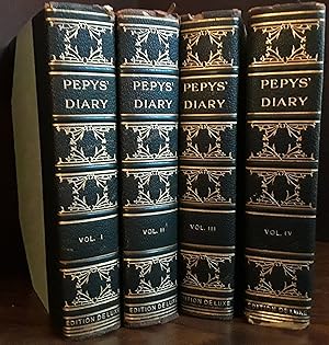 Diary and Correspondence of Samuel Pepys, F.R. S. - 4 Volumes - 'Edition DeLuxe'