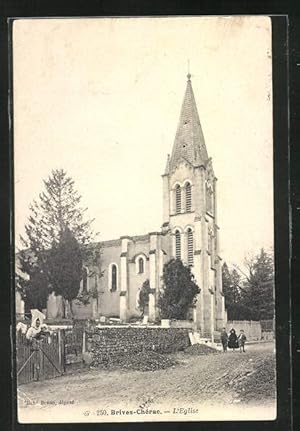 Carte postale Brives-Chérac, L'Eglise