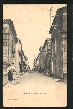 Carte postale Jégun, Avenue de Vie