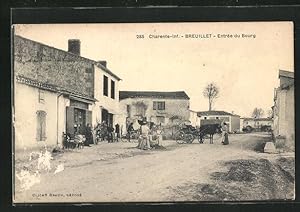 Carte postale Breuillet, Entrée du Bourg