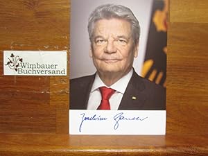 Bild des Verkufers fr Autogrammkarte Joachim Gauck Bundesprsident /// Autogramm Autograph signiert signed signee zum Verkauf von Antiquariat im Kaiserviertel | Wimbauer Buchversand