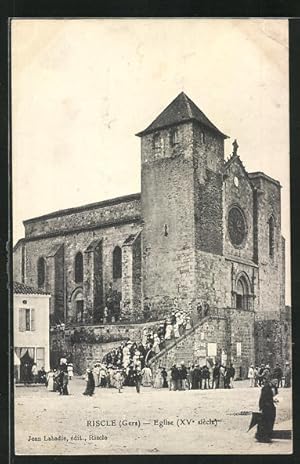 Carte postale Riscle, L`Eglise, vue de l'Église