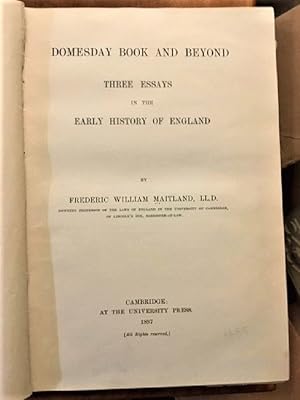 Immagine del venditore per Domesday Book and Beyond, Three Essays in the Early History of England venduto da Alplaus Books