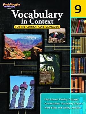 Imagen del vendedor de School Supply Vocabulary in Context Workbook Grade 9 a la venta por GreatBookPricesUK