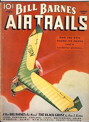"The Black Ghost" in BILL BARNES AIR TRAILS - February 1936 [ V5 #5 ]