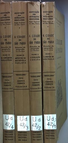 Bild des Verkufers fr A cidade de Sao Paulo: Estudios de geografia urbana (4 vols.cpl./ 4 Bnde KOMPLETT) - Vol.I: A regiao de Sao Paulo/ Vol.II: A evolucao urbana/ Vol.III: Aspectos de Metropole Paulista/ Vol.IV: Os Suburbios Paulistanos. Brasiliana: Serie grande formato Vol. 14 - 14C; zum Verkauf von books4less (Versandantiquariat Petra Gros GmbH & Co. KG)