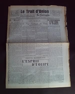 Le trait d'union des réfugiés de l'Est - Le lorrain - N°3 8 Mars 1941