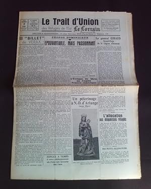 Le trait d'union des réfugiés de l'Est - Le lorrain - N°16 7 Juin 1941