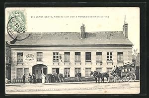 Carte postale Forges-les-Eaux, Hotel du Lion d`Or, Vve. Leroy-Gente