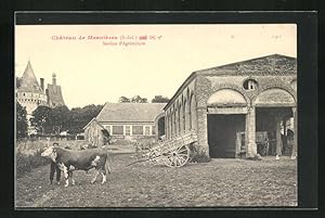Carte postale Mesnières, Le Château, Section d`Agriculture