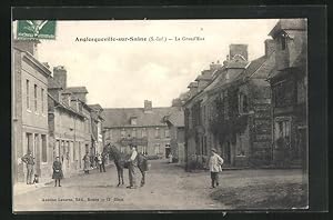 Carte postale Anglesqueville-sur-Saane, La Grand`Rue
