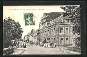 Carte postale Saint-Adrien, Les Hotels