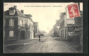 Carte postale Saint-Victor-l`Abbaye, Grande Rue