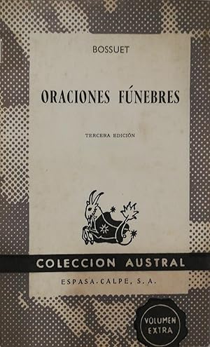 Seller image for Oraciones fnebres. for sale by ARREBATO LIBROS