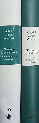 Imagen del vendedor de Textos costeos: Obra Periodstica. (2 tomos) a la venta por ARREBATO LIBROS
