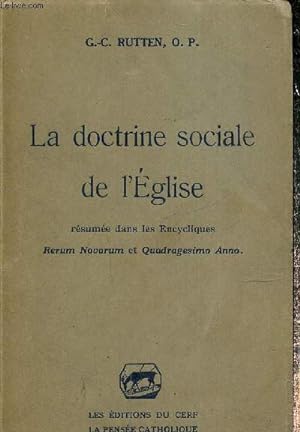 Imagen del vendedor de La doctrine sociale de l'Eglise a la venta por Le-Livre