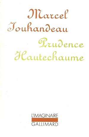 Bild des Verkufers fr Prudence Hautechaume zum Verkauf von JP Livres