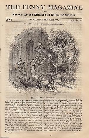Immagine del venditore per Decking Graves, Ornamental Cemeteries; English and American Newspapers; The Ibex (goat); South Staffordshire Mining-District, etc. Issue No. 260, 1836. A complete original weekly issue of the Penny Magazine, 1836. venduto da Cosmo Books