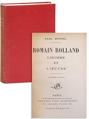 Image du vendeur pour Romain Rolland, l'Homme et l' uvre mis en vente par Capitol Hill Books, ABAA