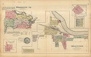 Seller image for L.H. Evert's 1887 Map of Wyandotte County, Edwardsville, Connor City, Grand View Place and Windsor Place, and Argentine, Kansas for sale by Art Source International Inc.