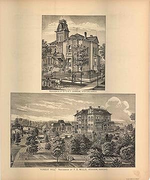 Bild des Verkufers fr L.H. Evert's 1887 Map of Residence of Dr. G.H.T. Johnson / "Forest Hill," Residence of F.D. Mills zum Verkauf von Art Source International Inc.