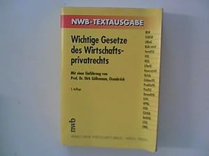 Seller image for Wichtige Gesetze des Wirtschaftsprivatrechts. for sale by ANTIQUARIAT FRDEBUCH Inh.Michael Simon