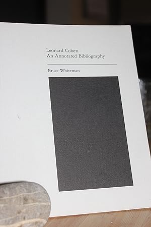 Leonard Cohen - An Annotated Bibliography