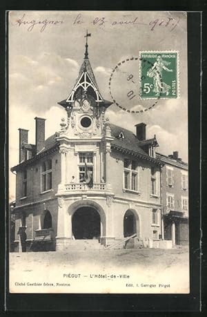 Carte postale Piegut, L`Hotel de Ville