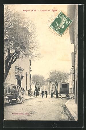 Carte postale Rougiers, Avenue de l`Église