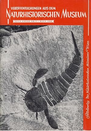 Bild des Verkufers fr Verffentlichungen aus dem Naturhistorischen Museum Wien Neue Folge, Band 3 zum Verkauf von Allguer Online Antiquariat