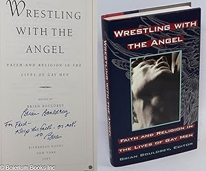 Bild des Verkufers fr Wrestling With the Angel: faith and religion in the lives of gay men [signed] zum Verkauf von Bolerium Books Inc.