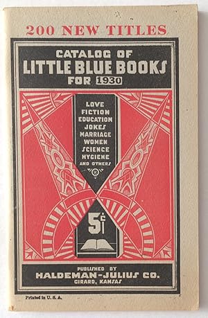 Seller image for Catalog of Little Blue Books for 1930 for sale by Bolerium Books Inc.