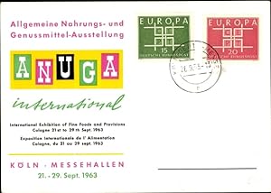Ansichtskarte / Postkarte Köln am Rhein, Allgemeine Nahrungs und Genussmittelausstellung 1963, Anuga