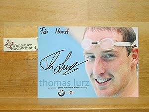 Original Autogramm Thomas Lurz Weltmeister Schwimmen /// Autogramm Autograph signiert signed signee