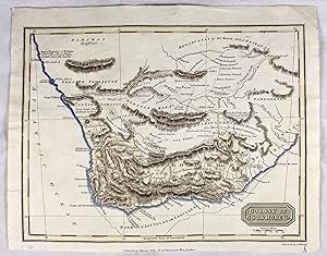 Map of Colony of Good Hope. (Antique Hand Coloured Copper Engraved)