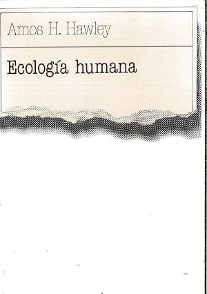 Imagen del vendedor de Ecologa humana. Prlogo de Francisco Murillo Ferrol a la venta por Papel y Letras