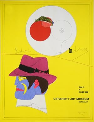 Richard Lindner. University Art Museum Berkeley. 1969. [Signiertes Plakat, Siebdruck / signed pos...